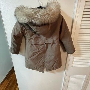 Zara beige Puffer Coat size8